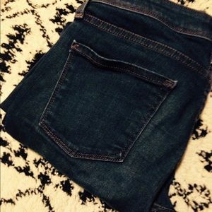 Dark Blue Skinny Jeans - Just Black