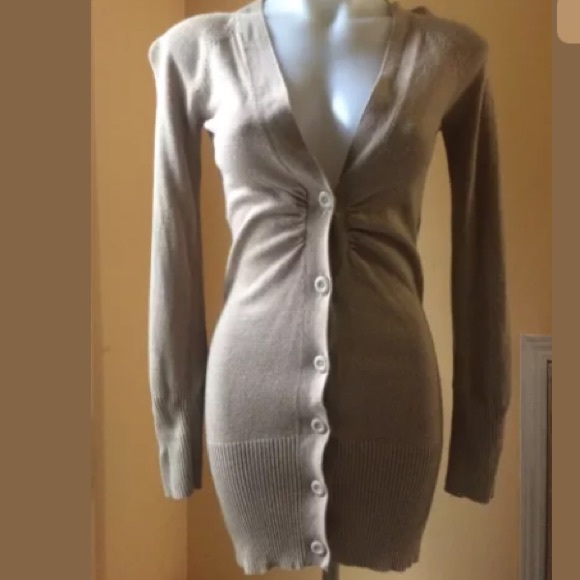 Xhilaration Beige Long Cardigan Sweater