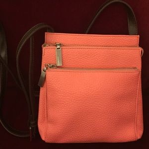 Stunning Liz Claiborne Coral Shoulder Bag Floral
