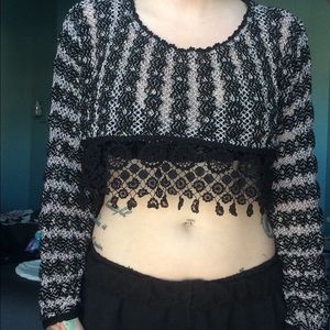 Knitted crop top