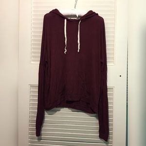 Brandy Melville maroon hoodie
