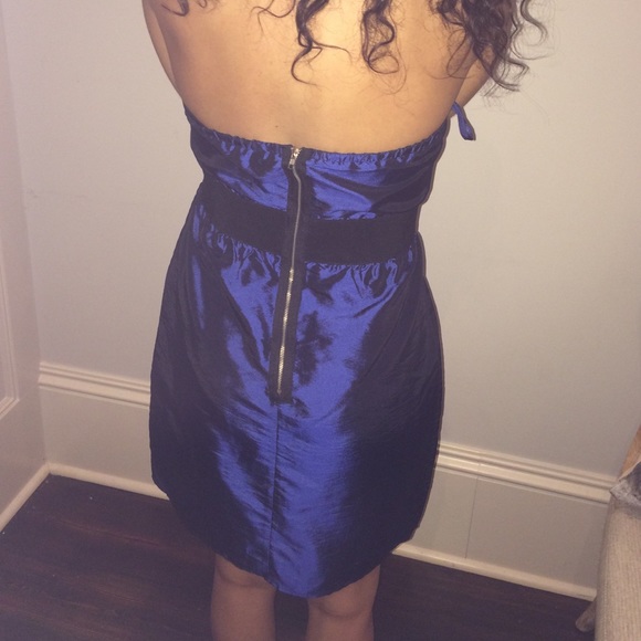 Blue cocktail formal dress - Picture 2 of 2