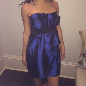 Blue cocktail formal dress
