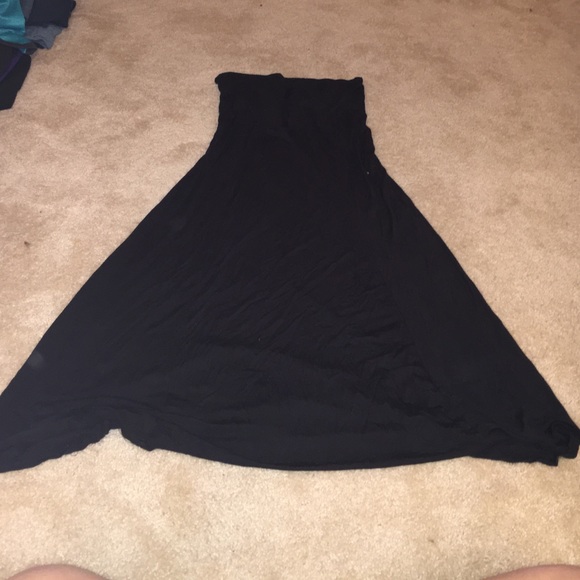 Black maxi skirt