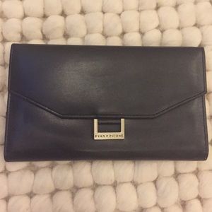Evan Picone Genuine Leather Wallet metal clasp