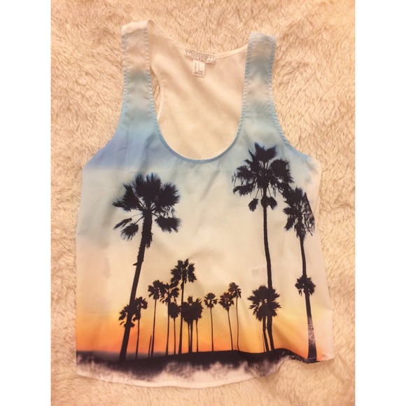 Forever 21 Beach Sheer Tank