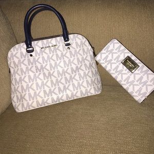 Michael Kors Purse with Matching Wallet