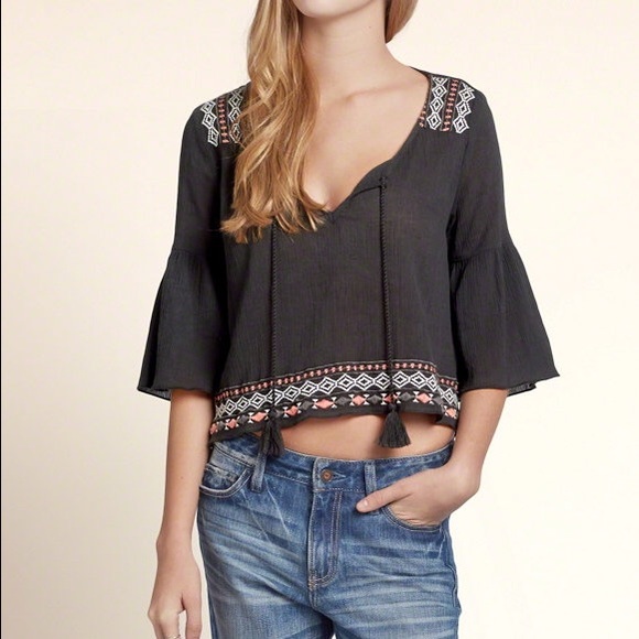 SALE Hollister Peasant Top