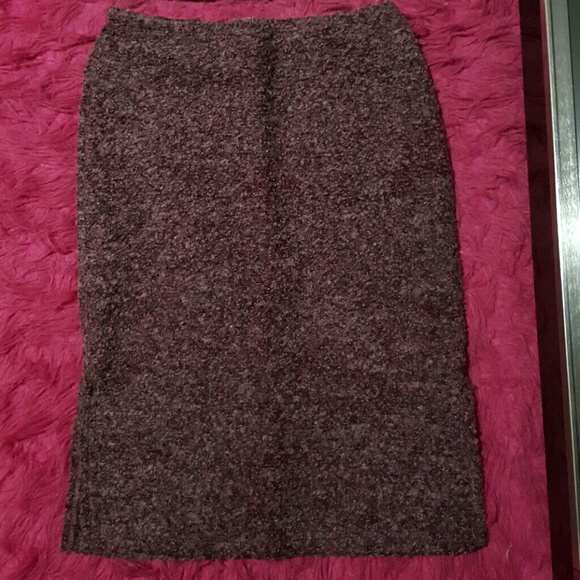 Fuzzy Purple Midi Skirt