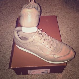 Coach leather tennis shoes