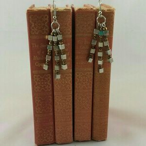 📗GWaC Java Dangle Bead Earrings - Bronze