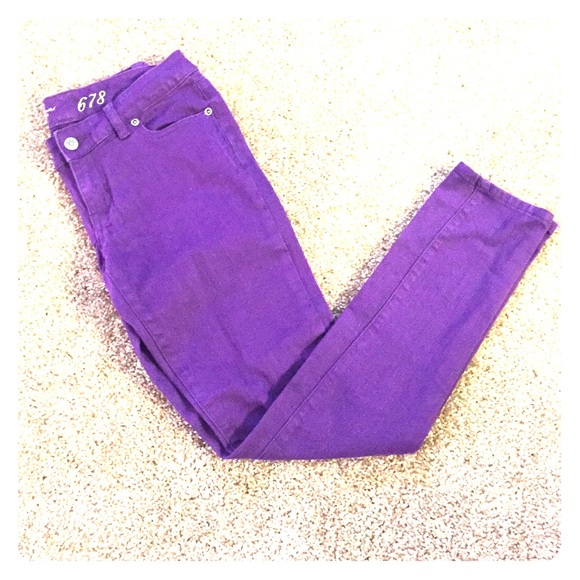 The Limited dark purple jeans