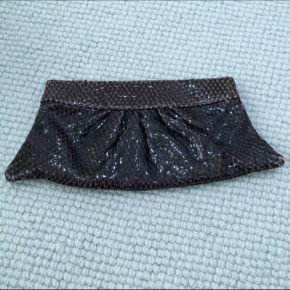 Snakeskin clutch