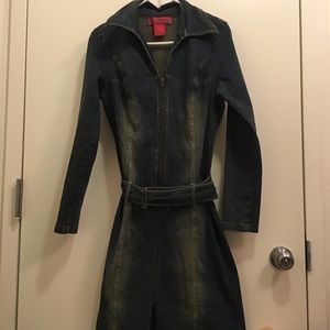 Hot Kiss size Large stretch denim dress