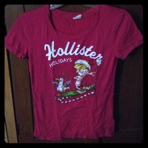 Hollister holidays t-shirt sz S