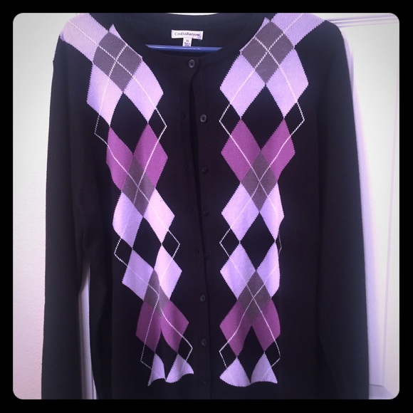 Argyle Cardigan - Excellent Condition