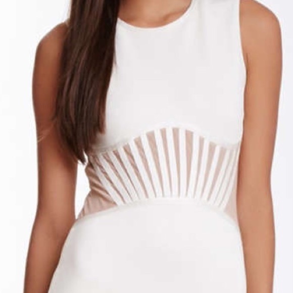Off white bodycon dress