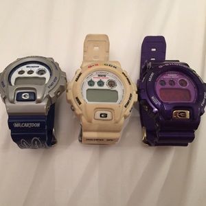 Set of 3 G Shock watches