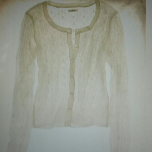 Aerie peek a boo cable cardi