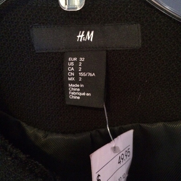 NWT H&M black blazer jacket - Picture 3 of 3