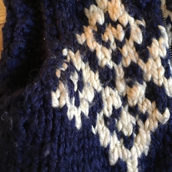 Navy & White Fair Isle Knit Vest - Picture 4 of 4