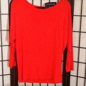 Ralph Lauren Sport Champ Red Dolman Sleeve Top
