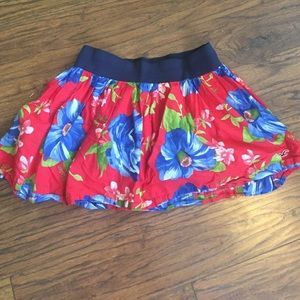 Hollister California floral print skirt