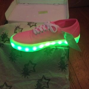 Shop Jeen Illuminate Pink Light- Up Sneakers