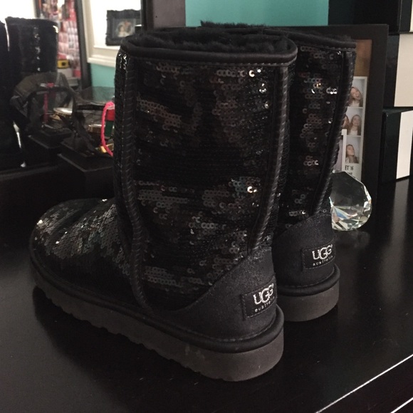 Authentic classic Sequined black Uggs
