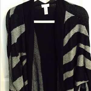 Black and silver sweater
