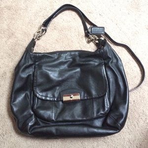 Coach Black Leather Crossbody Bag