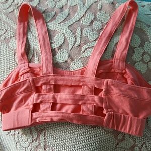 Criss-cross Pink Bandeau