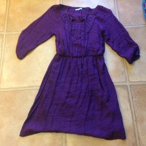 Maurice's purple peasant dress