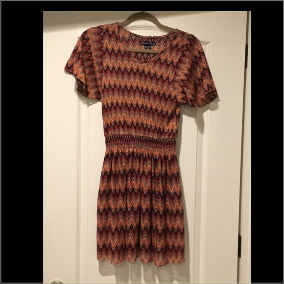 Chevron pattern dress