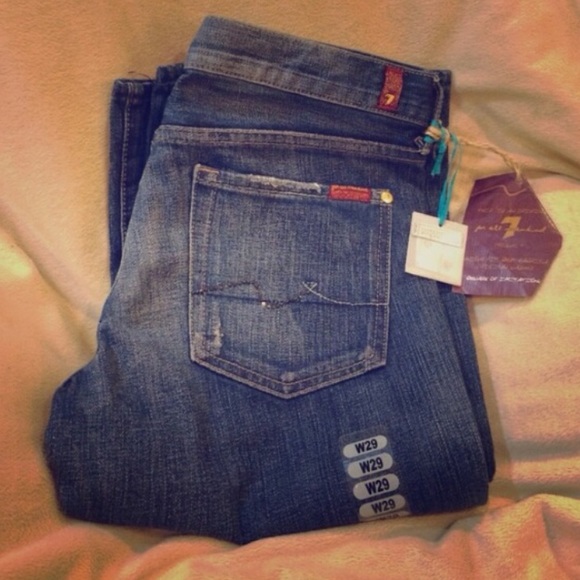 7 for All Mankind Crystal Pocket Jeans