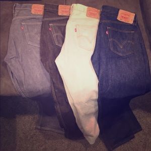 Men's 36x32 Levi's 501 Jeans 4 pairs