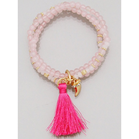 Jewelry - Pink Tassel Bracelet