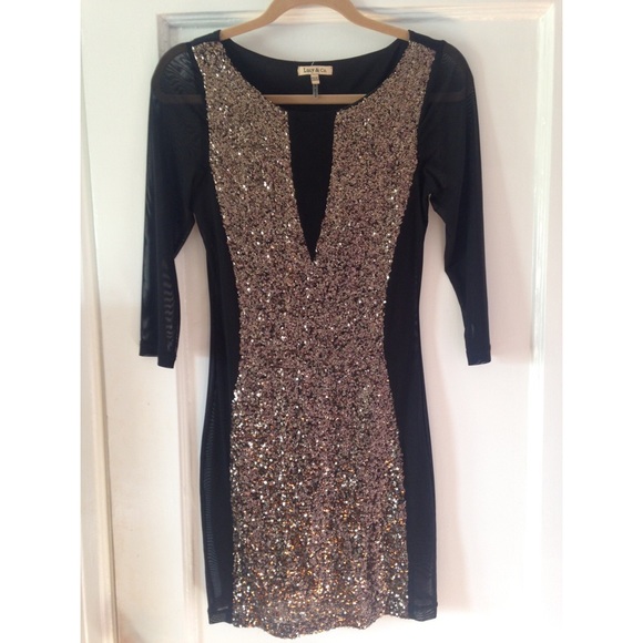 Gold Sparkle New Years Dress!!