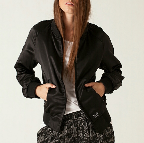 Black Bomber Jacket M/L NWT
