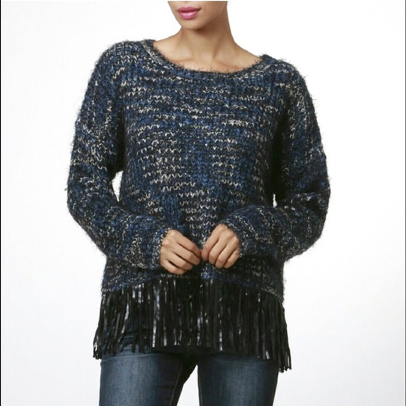 Moon Collection Fringe Sweater