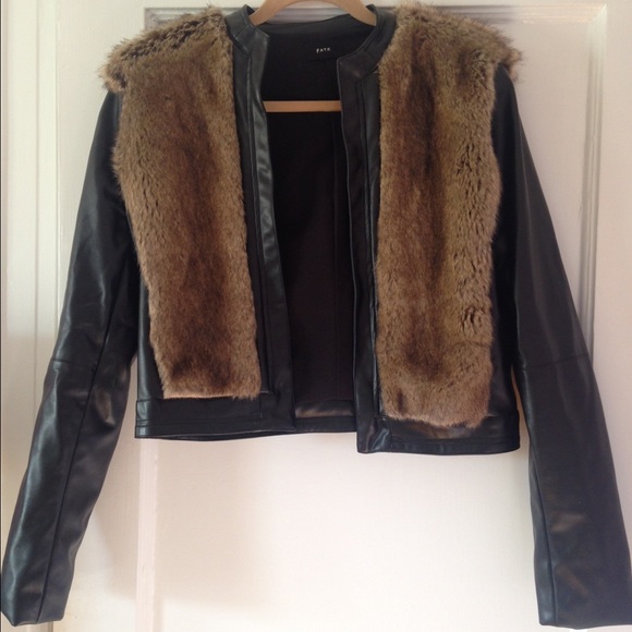 Awesome faux fur leather jacket!