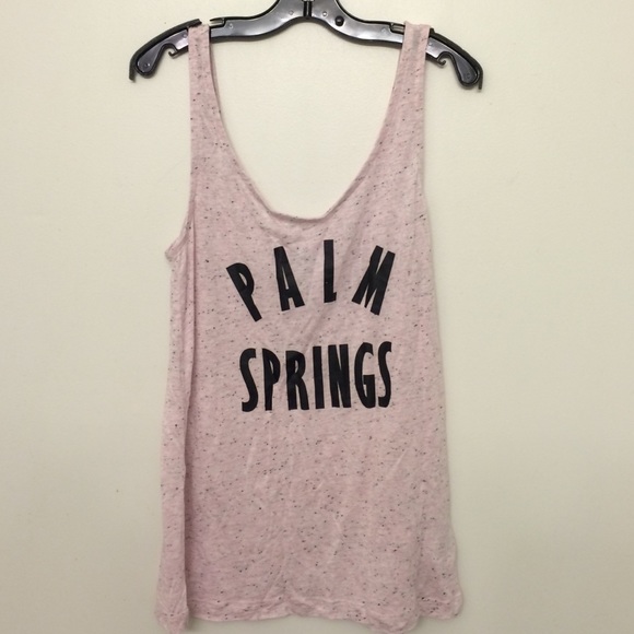 H&M Light Pink "Palm Springs" Racerback Tank