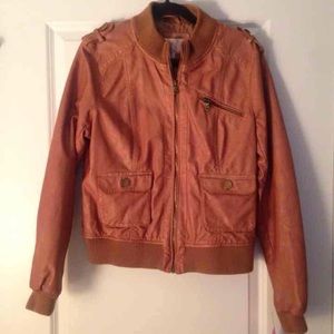 Xhilaration Chesnut Leather Jacket