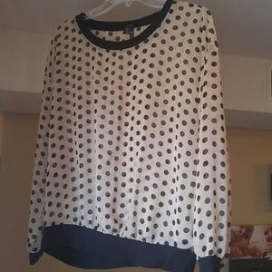 Polka Dotted Forever 21 Blouse