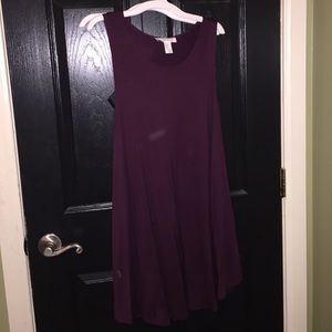 Maroon muscle tee dress
