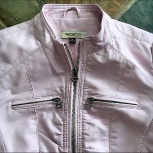 Arden B. Faux Leather Moto Jacket.