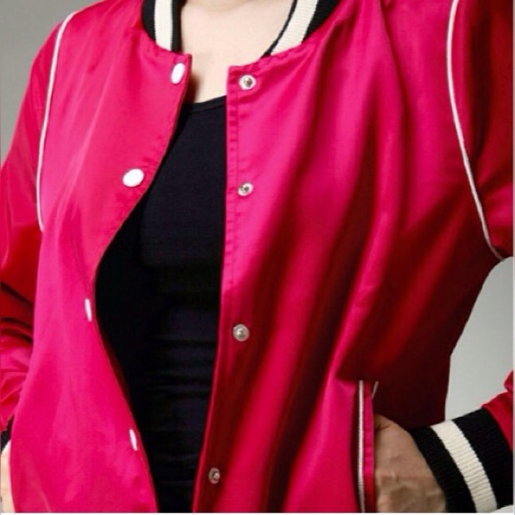 PINK ATHLETIC JACKET BY MOON COLLECTION - Picture 4 of 5