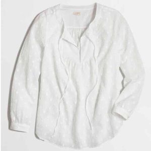 J. Crew Dotted Bib Top