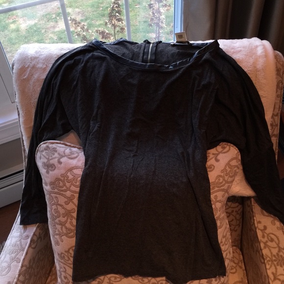 Arden B Top with leather collar size M