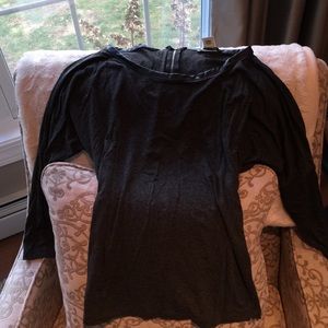 Arden B Top with leather collar size M